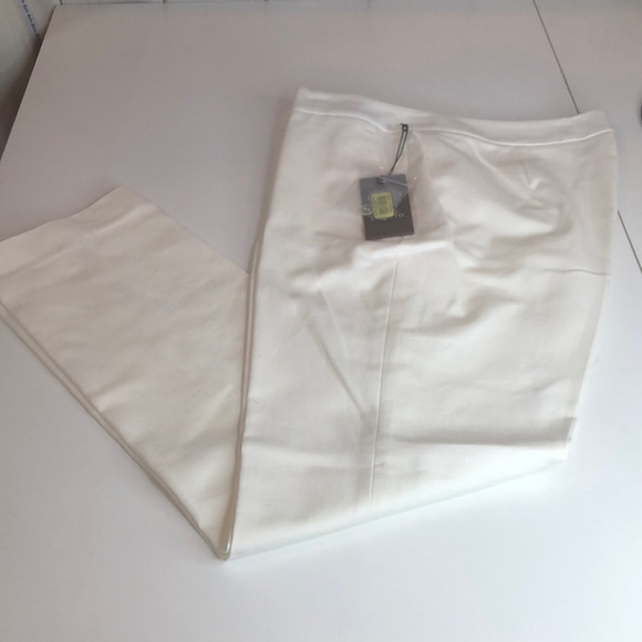 NWT Vince Camuto Classic White Ankle Pants Women’s size 6 - Picture 1 of 11
